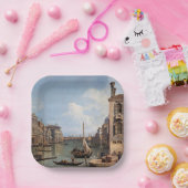Canaletto Uitzicht van het Grote Kanaal Papieren Bordje (Feest)