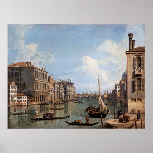 Canaletto Uitzicht van het Grote Kanaal Poster (Voorkant)