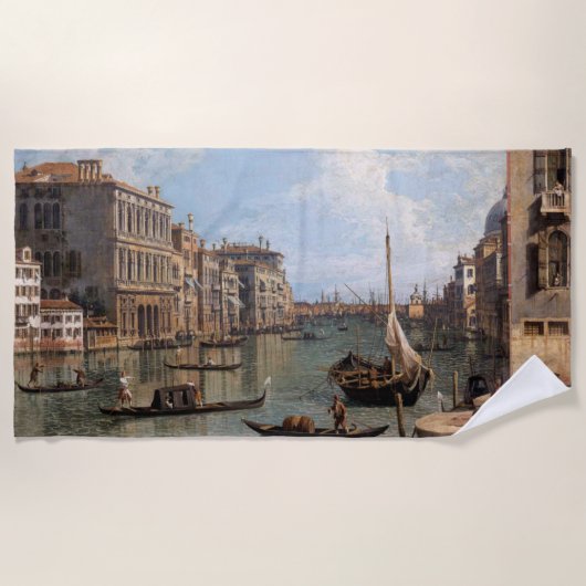 Canaletto Uitzicht van het Grote Kanaal Strandlaken (Voorkant)