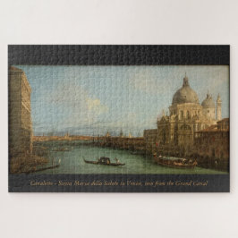Canaletto - Venetië, Groot Kanaal - moeilijk Legpuzzel