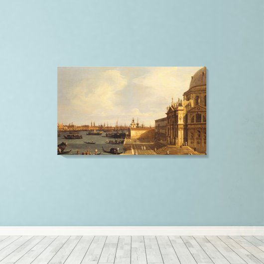 Canaletto | Venetië: Santa Maria della Salute Canvas Afdruk (Insitu (Houten vloer))