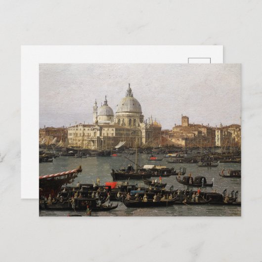 Canaletto Venice, het San Marco Basin Briefkaart (Voorkant / Achterkant)