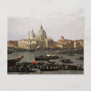 Canaletto Venice, het San Marco Basin Briefkaart