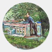 CANALS AND NARROWBOATS RONDE STICKER (Voorkant)