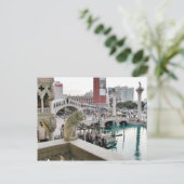 Canals Gondolas Bridges Las Vegas Briefkaart (Staand voorkant)