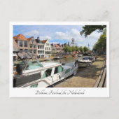 Canalside Uitzicht, Dokkum, Nederland Briefkaart (Voorkant)