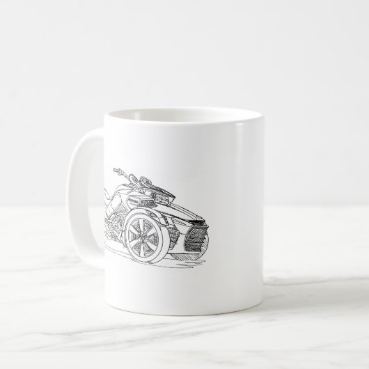 CanAm Spyder F3 2015 Koffiemok (Voorkant links)