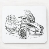 CanAm Spyder RTS 2013 Muismat (Voorkant)