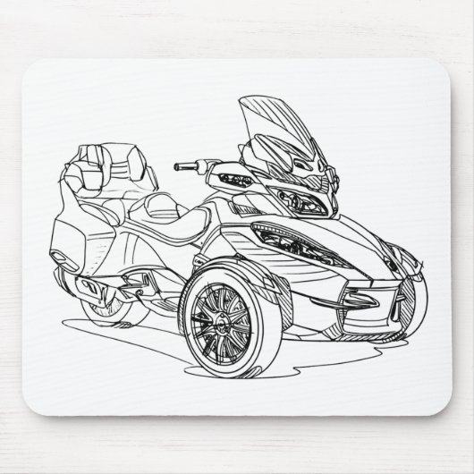 CanAm Spyder RTS 2013 Muismat (Voorkant)