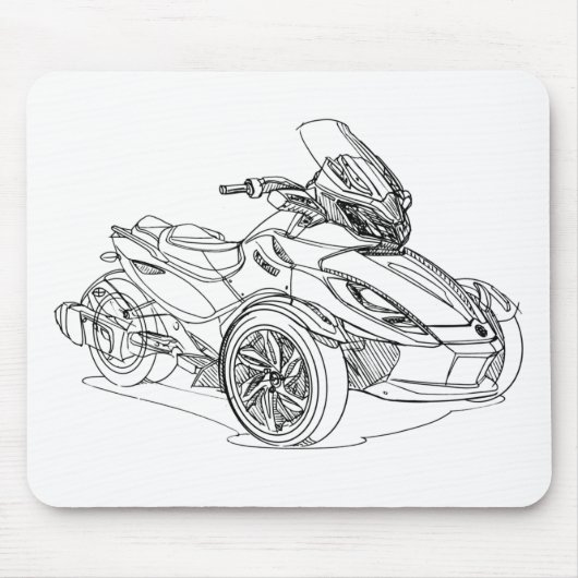 CanAm Spyder STS 2013 Muismat (Voorkant)