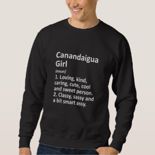 CANANDAIGUA GIRL NY NEW YORK Funny City Home Roots Trui