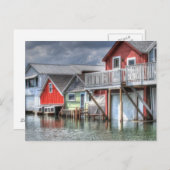 Canandaigua Lake Boathouses Briefkaart (Voorkant / Achterkant)