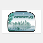 Canandaigua Lake New York Deer Rechthoekige Sticker (Voorkant)