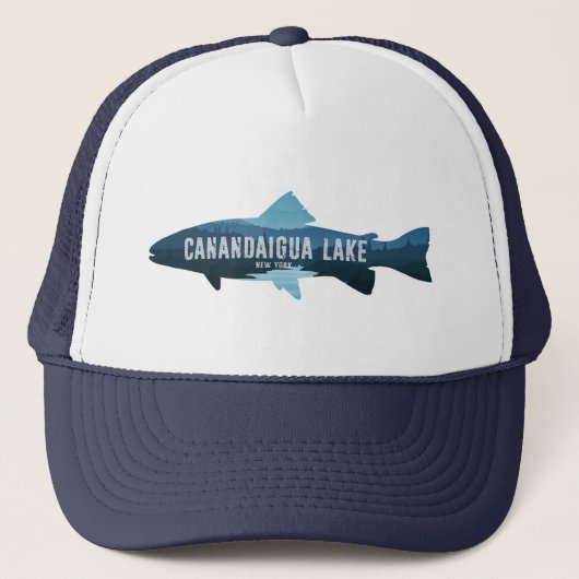 Canandaigua Lake New York Fish Trucker Pet (Voorkant)