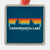 Canandaigua Lake New York Kano Metalen Ornament (Voorkant)