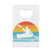 Canandaigua Lake New York Kayak Creditkaart Flessenopener (Achterkant)