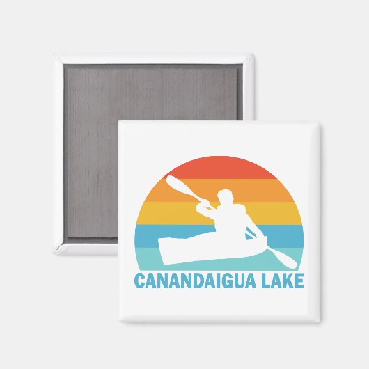 Canandaigua Lake New York Kayak Magneet (Voorkant / Achterkant)