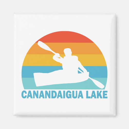Canandaigua Lake New York Kayak Magneet (Voorkant)