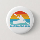 Canandaigua Lake New York Kayak Ronde Button 5,7 Cm (Voorkant)