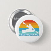 Canandaigua Lake New York Kayak Ronde Button 5,7 Cm (Voorkant /achterkant)