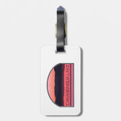 Canandaigua Lake New York Red Sunrise Bagagelabel (Achterkant verticaal)