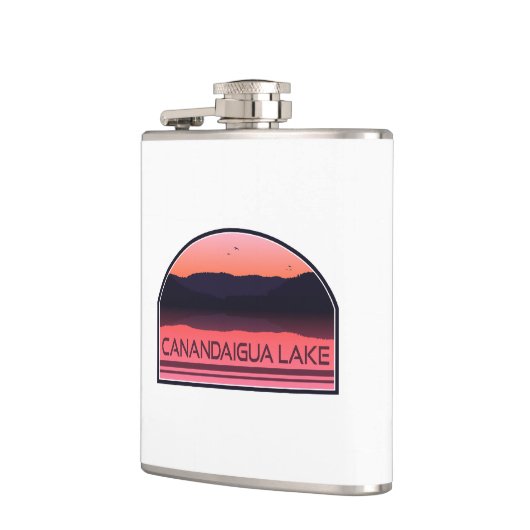 Canandaigua Lake New York Red Sunrise Heupfles (Links)