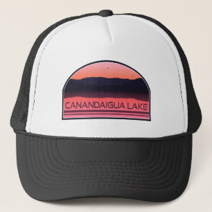 Canandaigua Lake New York Red Sunrise Trucker Pet
