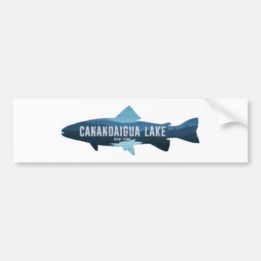 Canandaigua Lake New York Vis Bumpersticker (Voorkant)