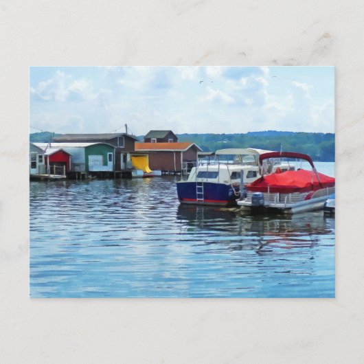Canandaigua Vist Shacks Briefkaart (Voorkant)