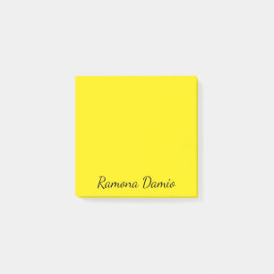 Canariegeel Professioneel Minimalistisch Zwart Sch Post-it® Notes