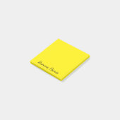 Canariegeel Professioneel Minimalistisch Zwart Sch Post-it® Notes (Schuin)