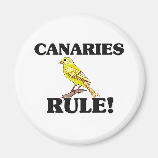CANARIES Regel! Magneet (Voorkant)