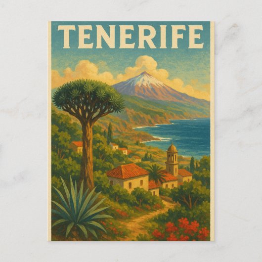  Canarisch landschap Tenerife Briefkaart (Voorkant)