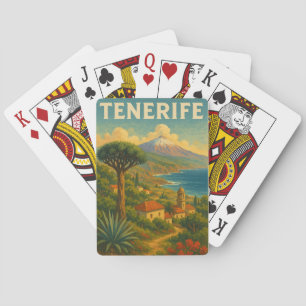 Canarisch landschap Tenerife Pokerkaarten
