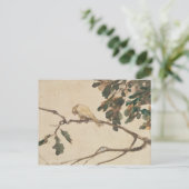 Canarische boomtak briefkaart (Staand voorkant)