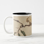 Canarische boomtak tweekleurige koffiemok (Links)