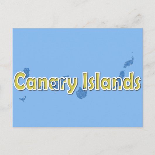 Canarische Eilanden Briefkaart (Voorkant)