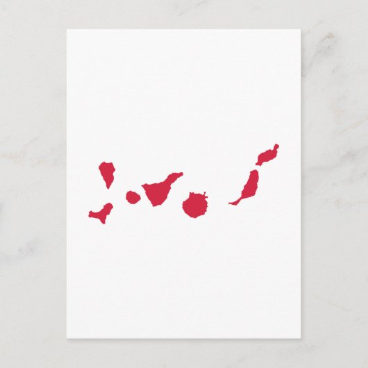 Canarische Eilanden Briefkaart (Voorkant)