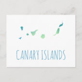 Canarische Eilanden Briefkaart (Voorkant)
