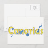 Canarische Eilanden Briefkaart (Voorkant / Achterkant)