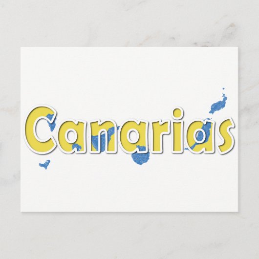 Canarische Eilanden Briefkaart (Voorkant)