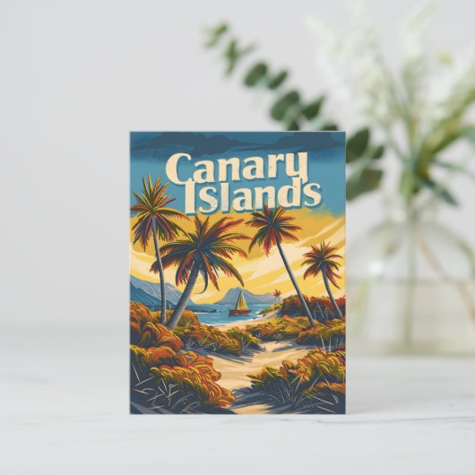 Canarische Eilanden Briefkaart (Staand voorkant)