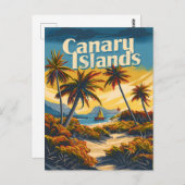 Canarische Eilanden Briefkaart (Voorkant / Achterkant)