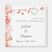 Canarische Eilanden Bruiloft Save The Date Magneet (Voorkant)