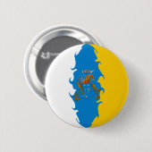 Canarische Eilanden - Gnarly Flag Ronde Button 5,7 Cm (Voorkant /achterkant)
