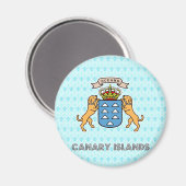 Canarische Eilanden Hoge Kwaliteit Wapens Magneet (Voorkant / Achterkant)