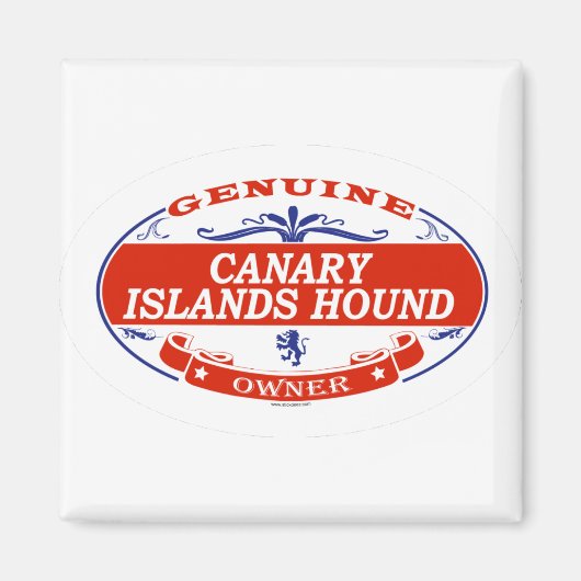 Canarische Eilanden Hound Magneet (Voorkant)