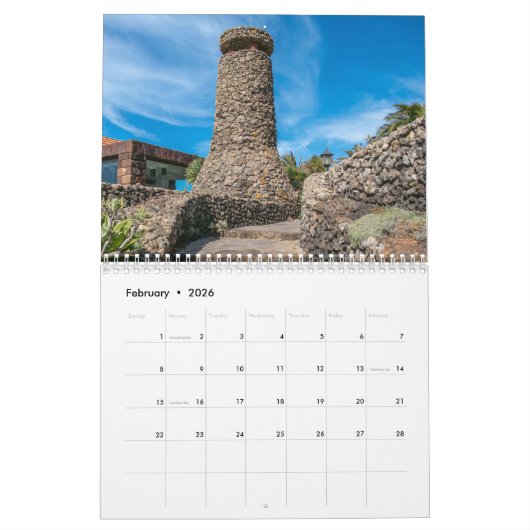 Canarische Eilanden kalender 2026 (Feb 2026)