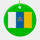 Canarische Eilanden kerstversiering Keramisch Ornament (Achterkant)