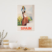 Canarische Eilanden Kunst Spanje Reisposter Spaans Poster (Keuken)